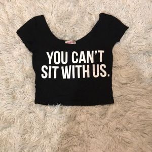 “Mean Girls” quoted crop top